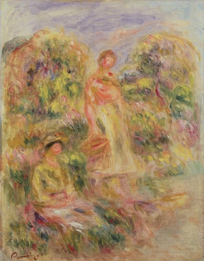 Landscape with Two Women by Pierre Auguste Renoir